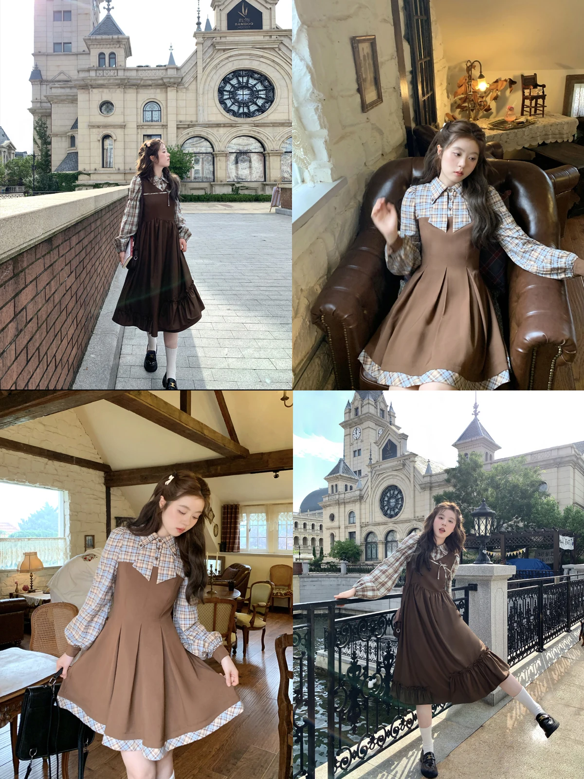 

Юбка А-силуэта из полиэфирного волокна с высокой талией и узором «Сыр» для полных женщин, повседневная, осенняя