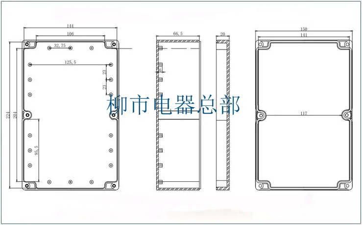 230*150*87Mm Plastic Beschermhoes Waterdicht Cover Elektronische Instrument Behuizing Diy Box Behuizing Junction Box Wit