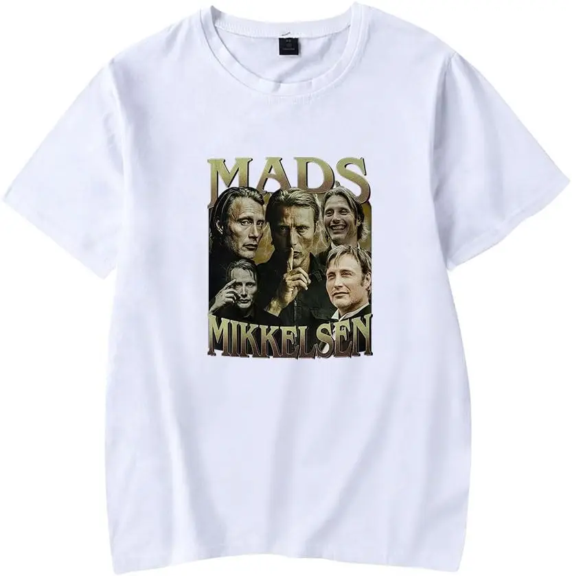 Mads Mikkelsen Logo Taro Sakamoto Merch T-Shirt Merch Men Short Sleeve Women Funny Tee Unisex Harajuku Tops