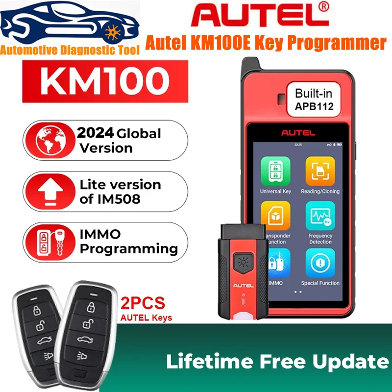 Autel KM100E km100 km 100 im508 im608 Immo Wireless Smart Key Programming Programmer Immobilizer Car Diagnostic Machine Scanner