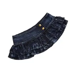 2026 New Women Sexy Ruffles Mini Skirt Ultra Low Waist Cake Skirt Nightclub Pole Dance