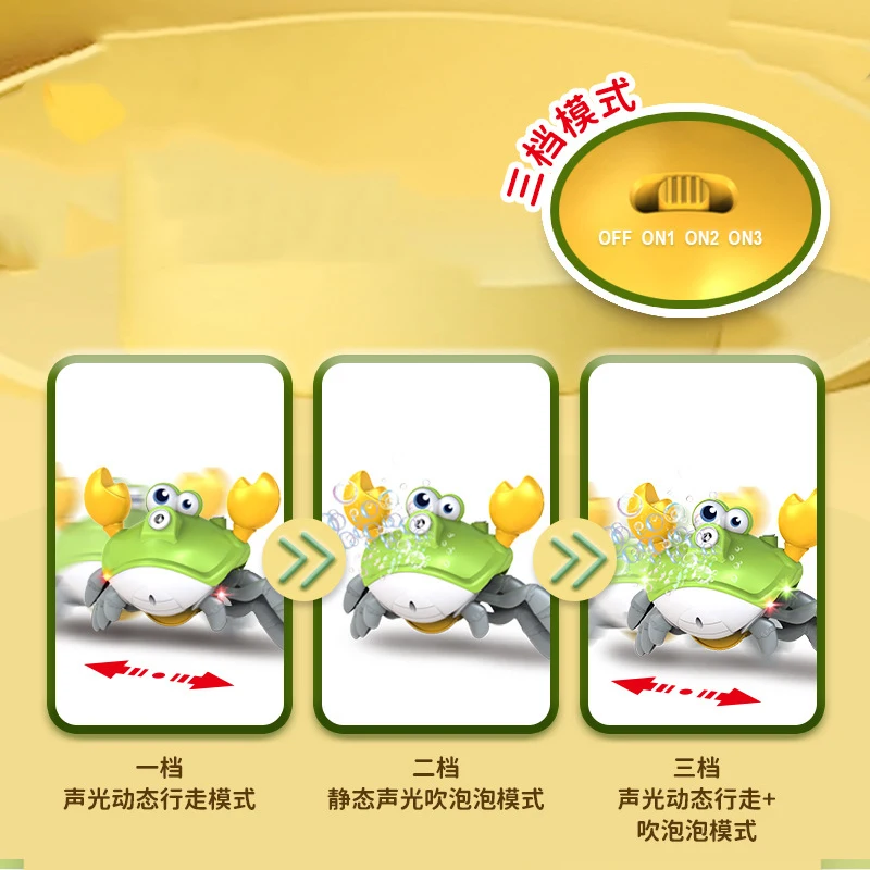 아기 목욕 욕조 물 놀이 크랩 버블 머신 장난감 휴대용 해변 어린이 샤워 액세서리 어린이 가벼운 음악 크랩 장난감 선물