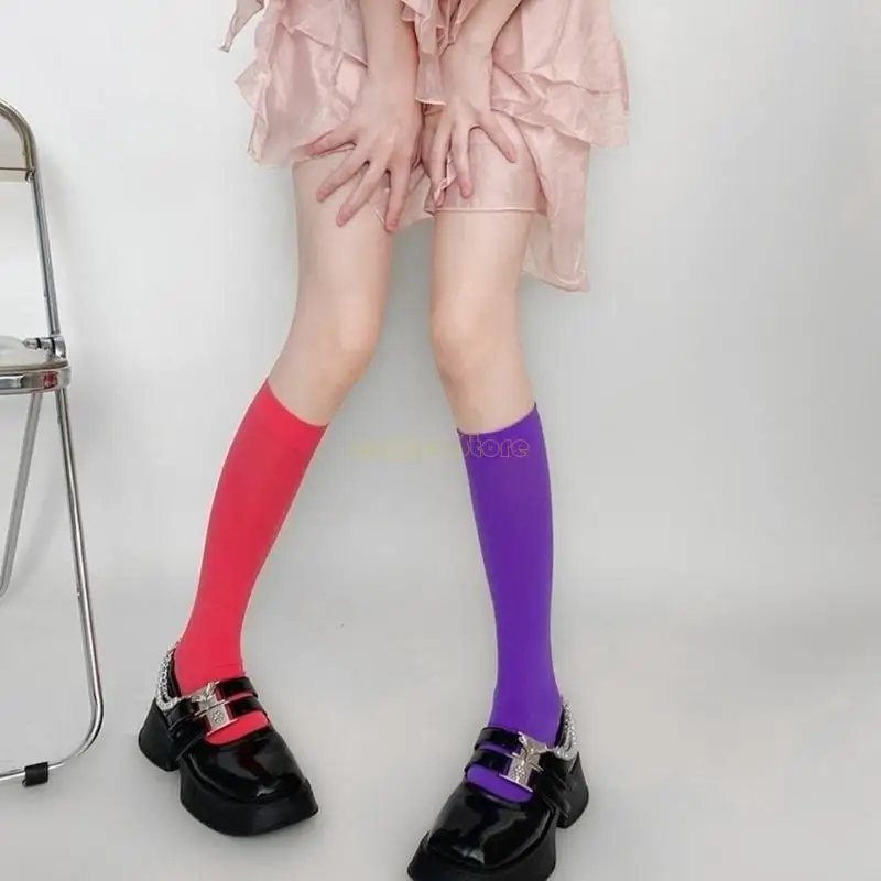 31BF ผู้หญิงเข่าถุงเท้าสูงถุงเท้าสีสันสดใสคอสเพลย์เข่าถุงน่องสูงของขวัญของขวัญ