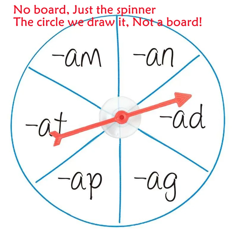 10 سنتيمتر كأس مصاصة المغازل مؤشر السبورة الغزل عجلة الرياضيات الصوتيات ألعاب تعلم وسائل تعليمية الفصول الدراسية جائزة رسم للأطفال #1