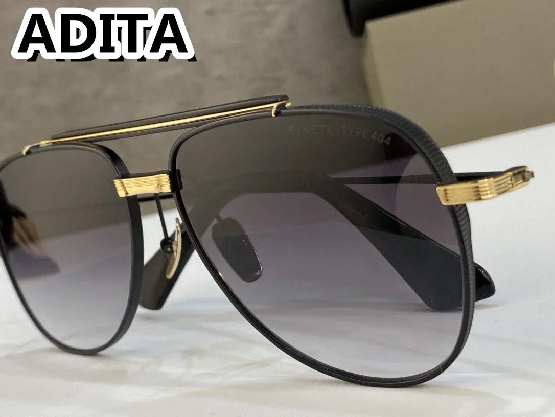 

ADITA Symeta Type 404 Top High Quality Sunglasses for Men Titanium Style Fashion Design Sunglasses for Womens with box