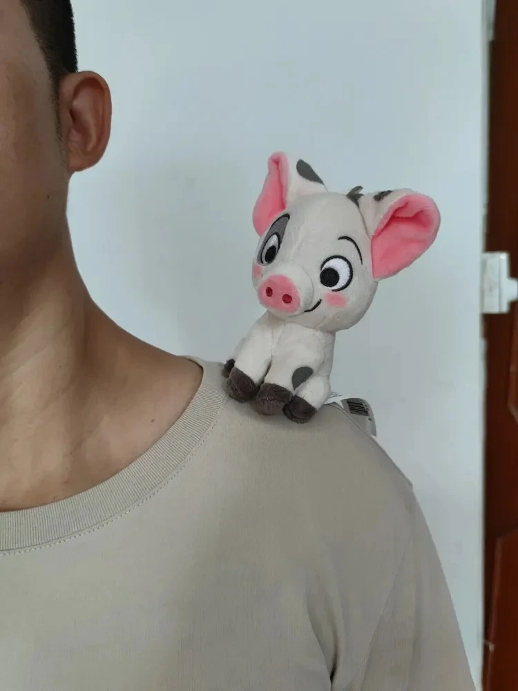 Disney Moana Pua Pig Shoulder Magnet stuffed Plush toy new