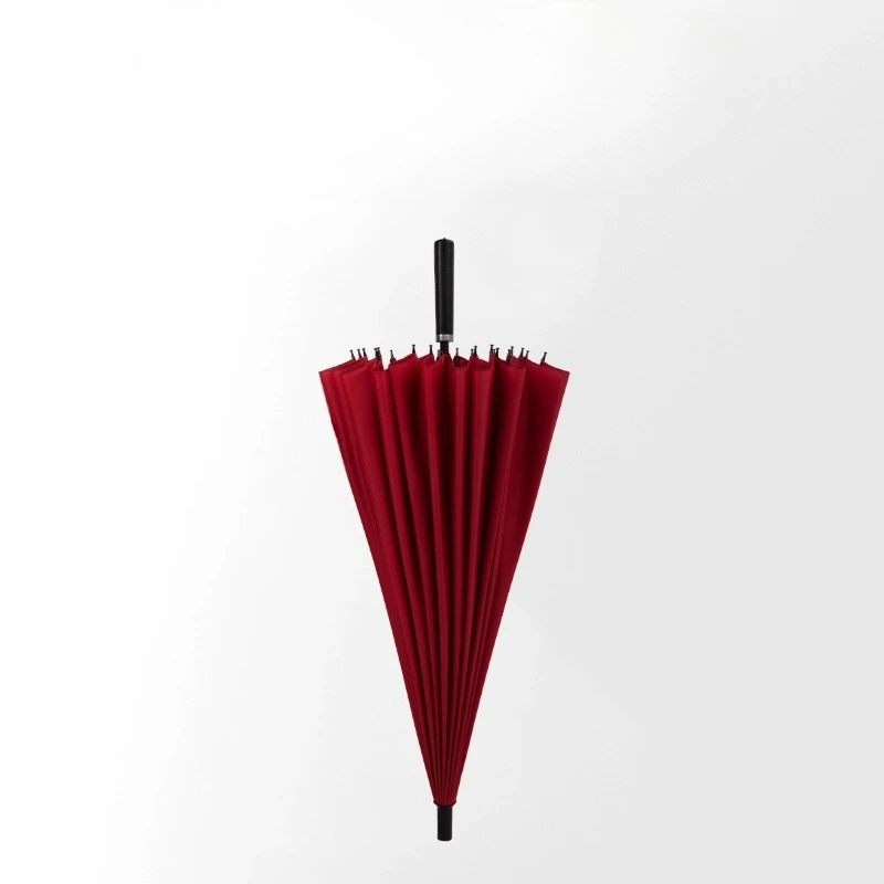 

24-Rib Heavy Duty Large Umbrella Windproof, Simple Style Long Straight Handle forTwo, Typhoon-Resistant large Size Storm Proof