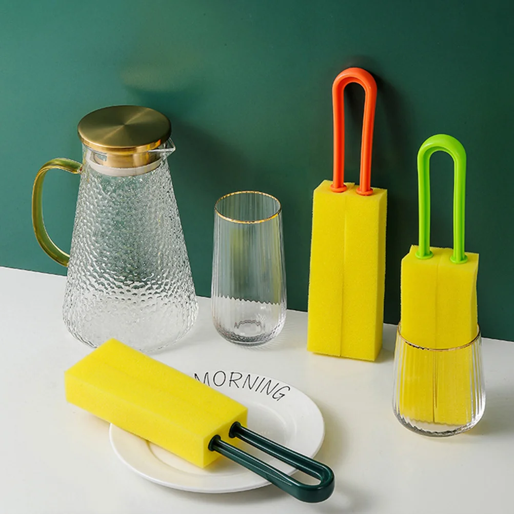 

2pcs Cup Brush Sponge for Baby Bottle Cleaner Double Sided Design Practical Gift Multipurpose Cleaning Tools Bottle Sponge Home