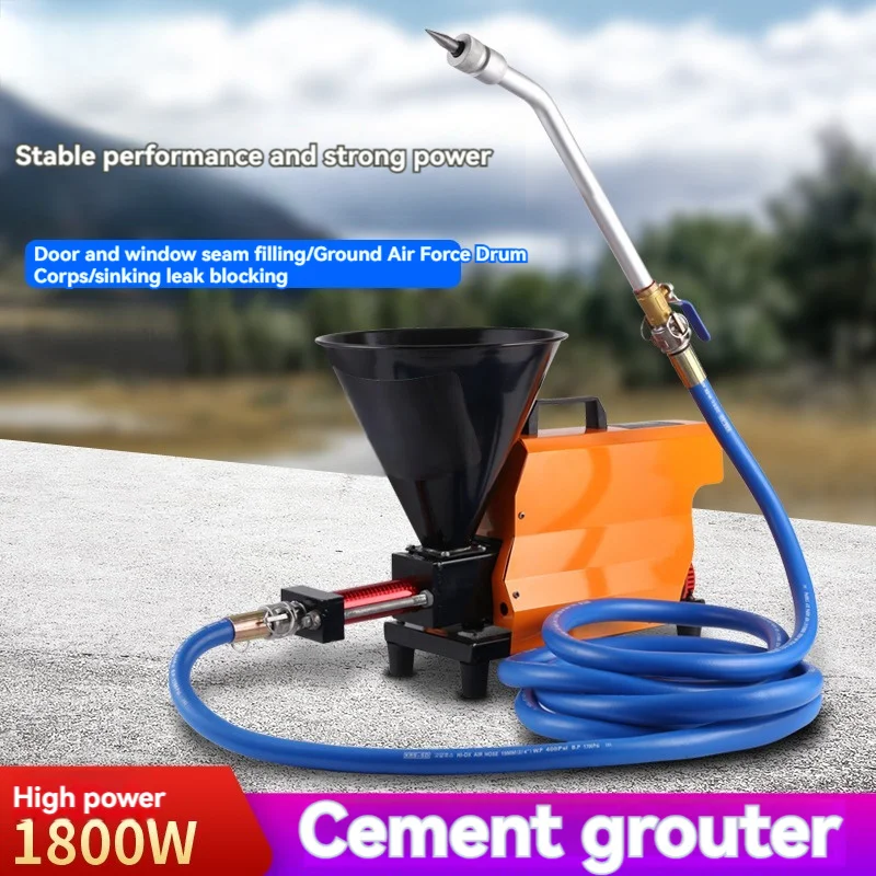 1.8KW 220V Portable Cement Grouting Machine Door Window Caulking Machine Patching Electric Waterproof Coating Spraying Machine