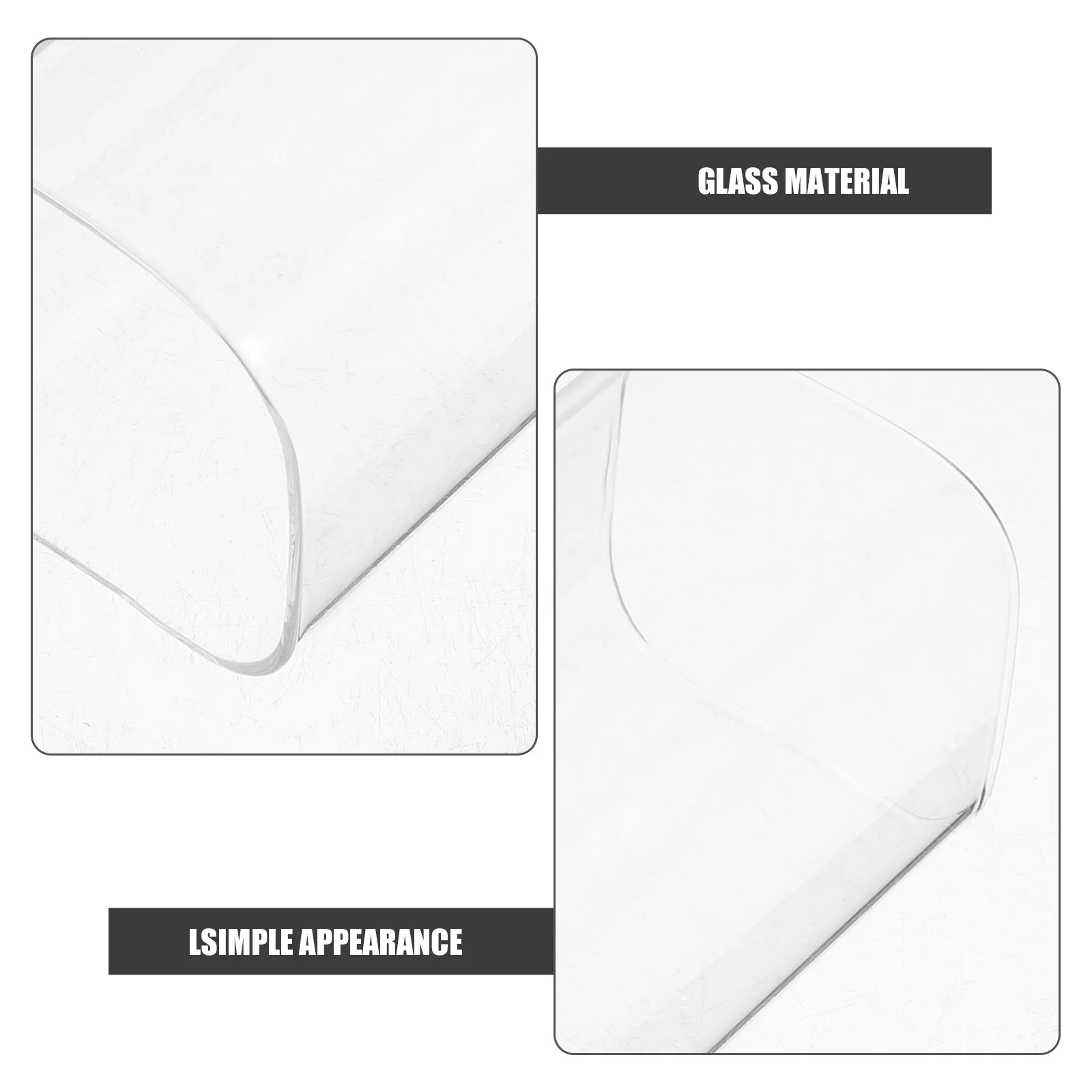 

3Pcs Clear Glass Candleholder Sleeve Open Ended Transparent Cover Tube Decorative for Home Wedding Party Atmosphere