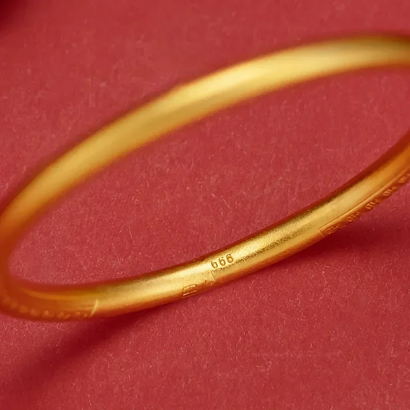 

9999 Real Gold 24K Pure Gold Baifu Bracelet Ancient Inheritance Baifu Bracelet Closed Women