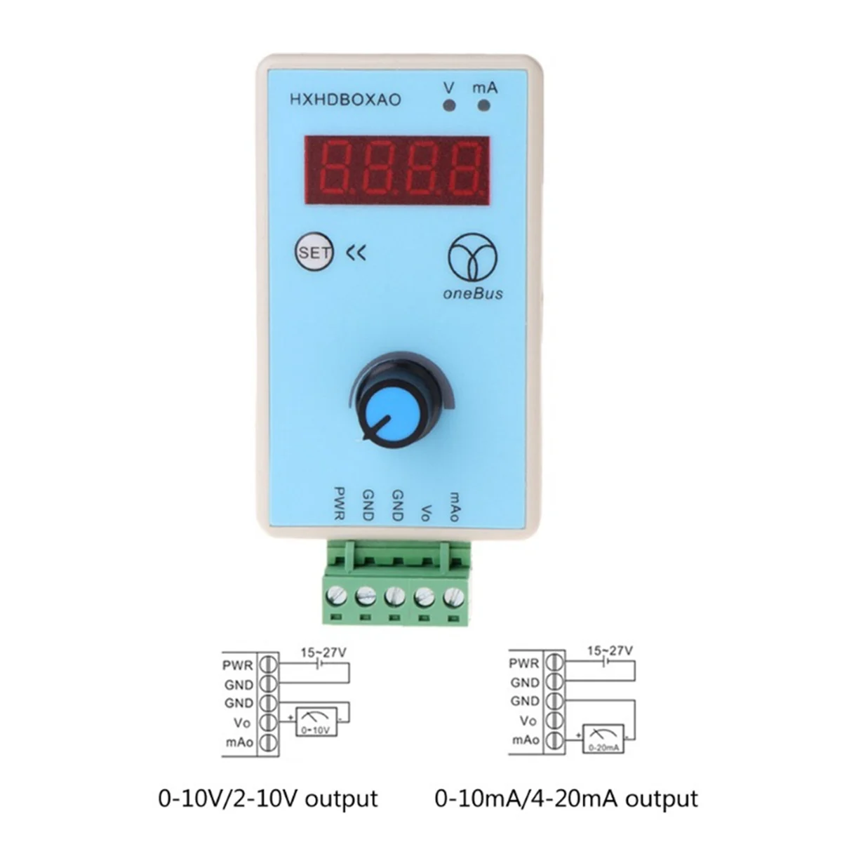 ABWG-DC 15 -27V Adjustable Handheld Current Voltage Signal Generator 1 Channel Output Simulator USB 5V Power