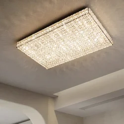 Modern Luxury K9 Crystal Led Ceiling Lamp Living Dining Room Bedroom Crystal Ceiling Chandelier Home Interior Lighting Fixtures