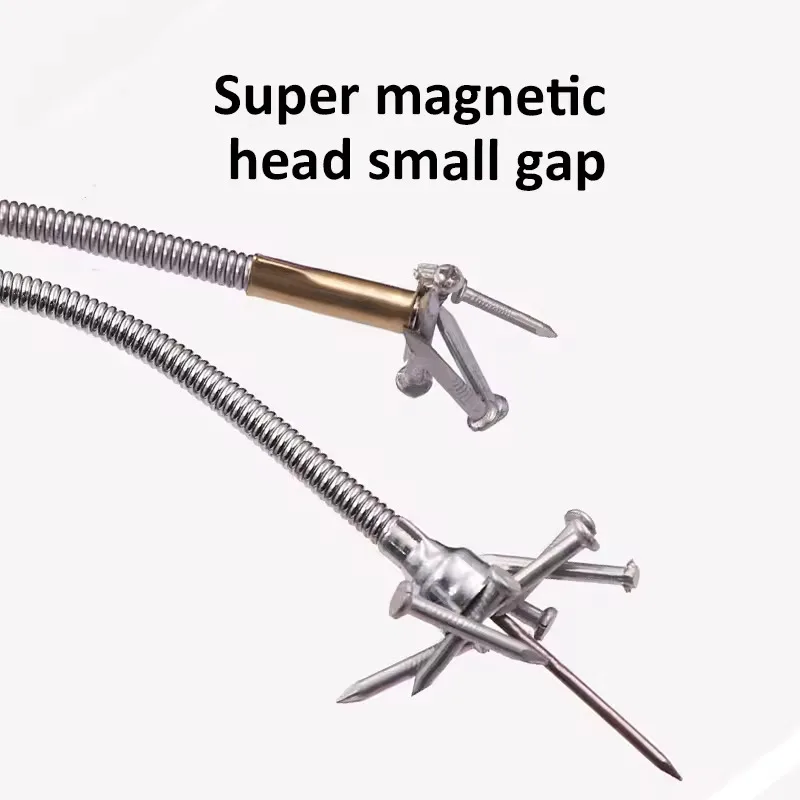 أداة لاقط مغناطيسية مرنة شريط شفط معدني القمامة/المفاتيح/البراغي/المكسرات انحناء المغناطيس الربيع قبضة المنتزع أدوات يدوية محمولة