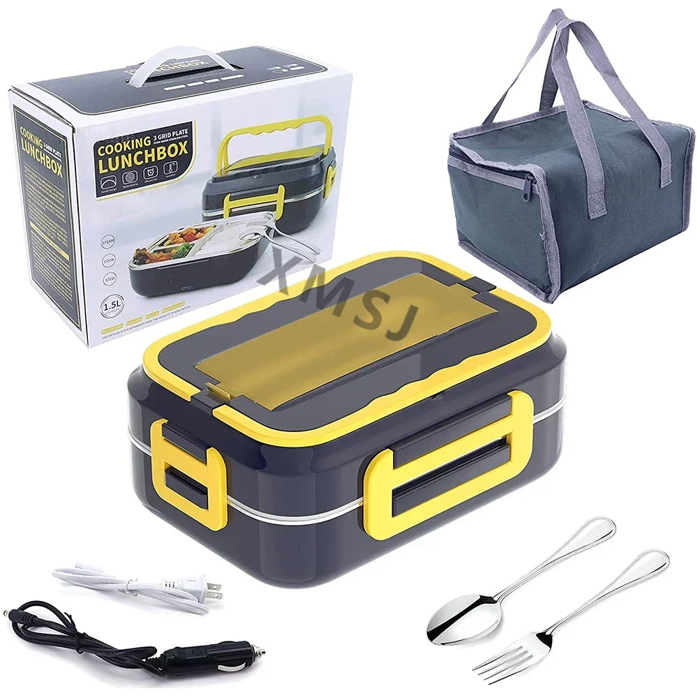 New portable 304 stainless steel multifunctional electric heating element 12v heating lunch box food heater lunch box