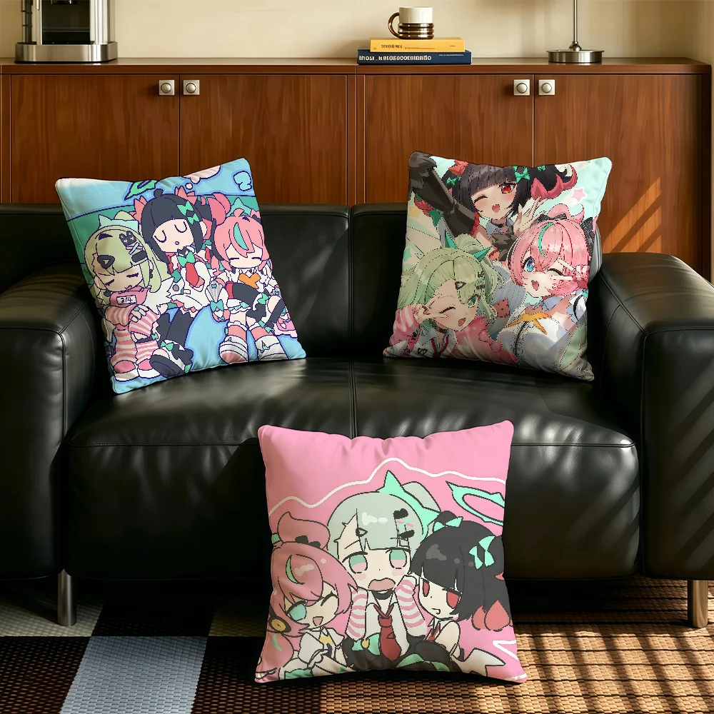 Angels of Delusion Zenless Zone Zero cushion cover Comfortable Decorative For Bedroom Living room Dormitory Picnic and Holiday