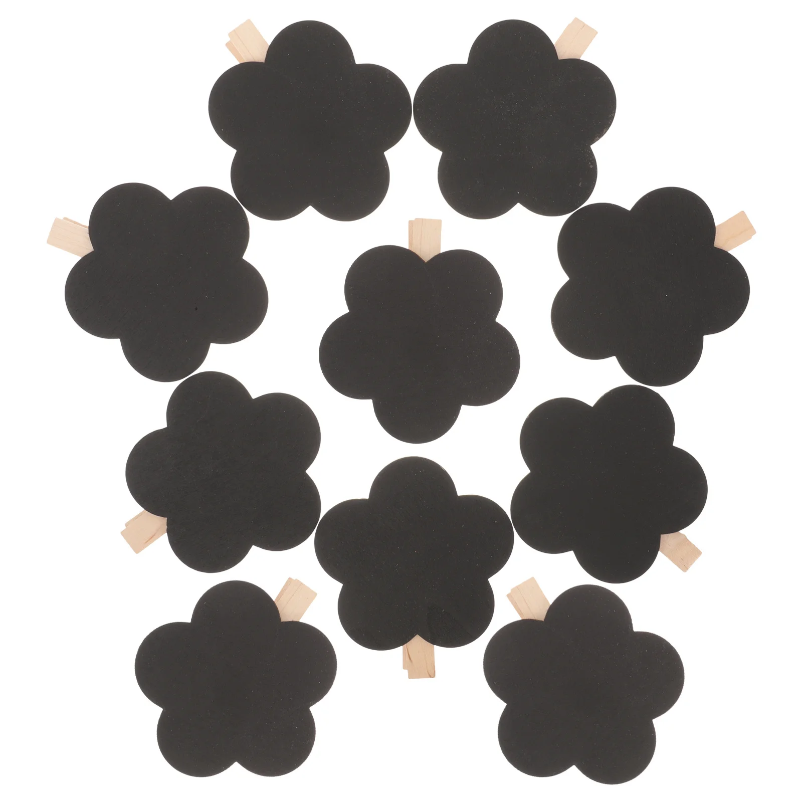 

10Pcs Wood Chalkboard Clips Mini Blackboard Clips Wooden Message Board Signs Food Label Clamps for Coffee Shop Bar