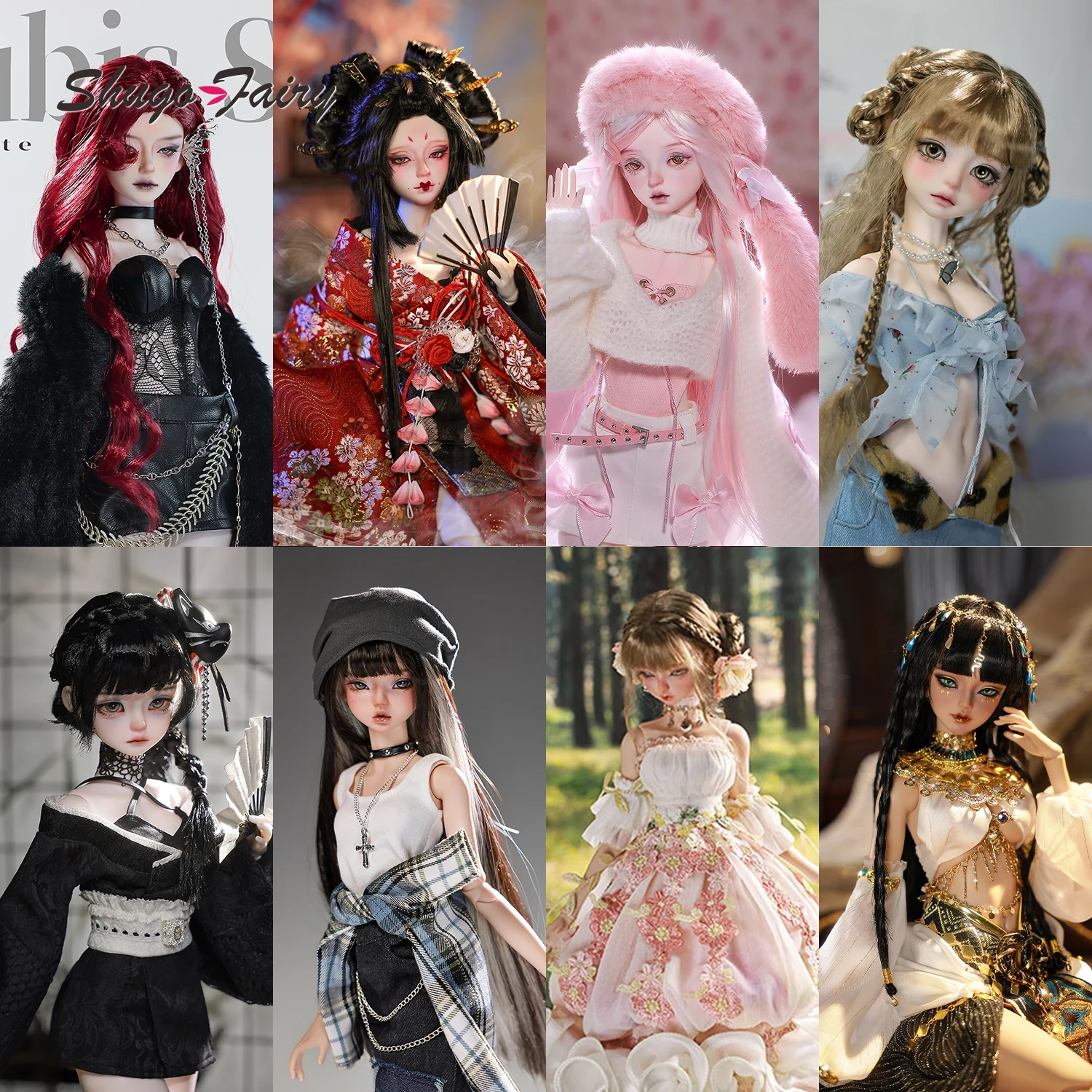 

BJD Doll 1/4 Fullset Snake Goddess Anubis Celia Kikyou Lena Sakina Kimono Egyptian Outfits ShugaFairy Selected Collection