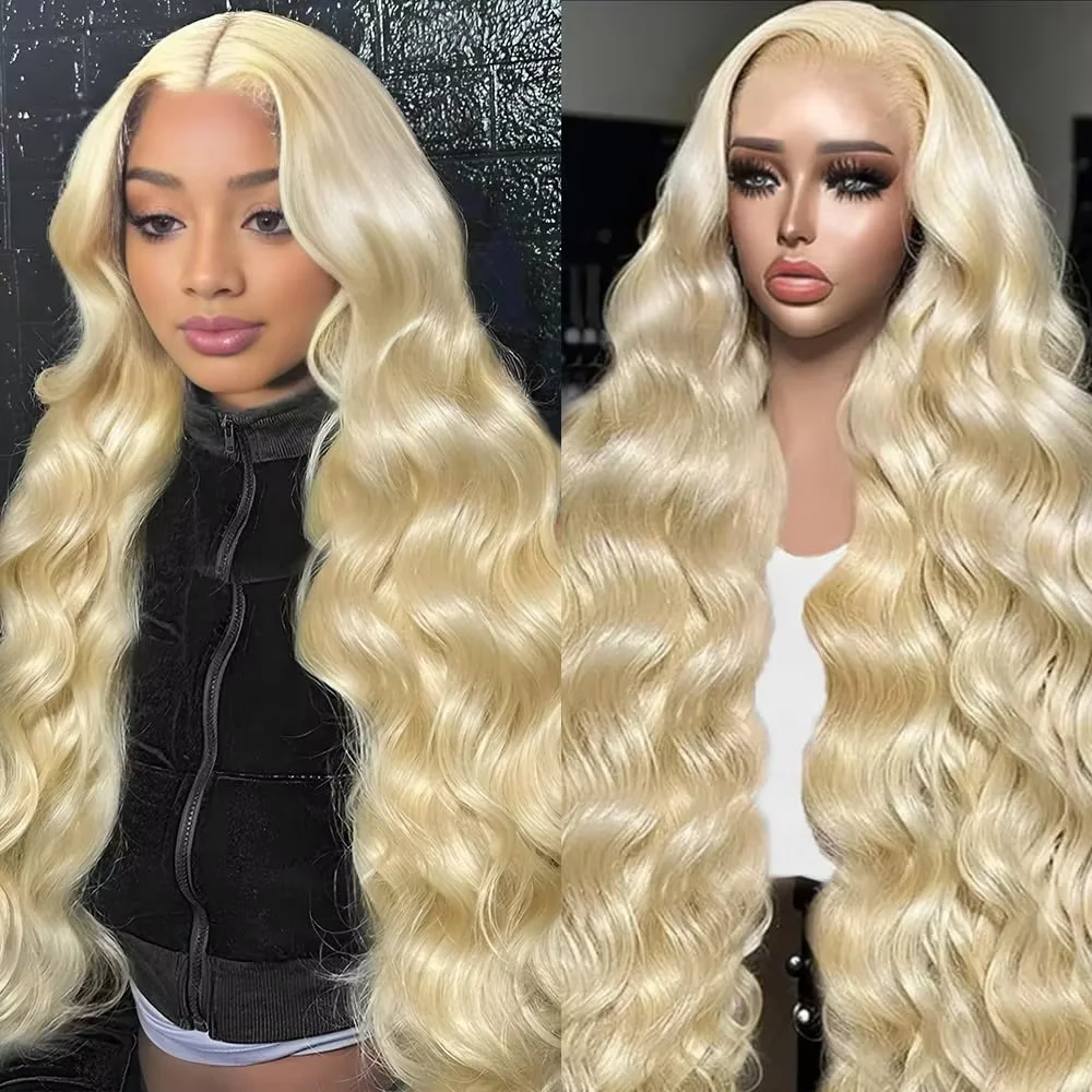

Блонд 613, парик из натуральных волос с эффектом Body Wave, 13x4 HD прозрачный, 13x6 кружевной фронтальный парик из натуральных волос, бразильские парики из натуральных волос плотностью 220%