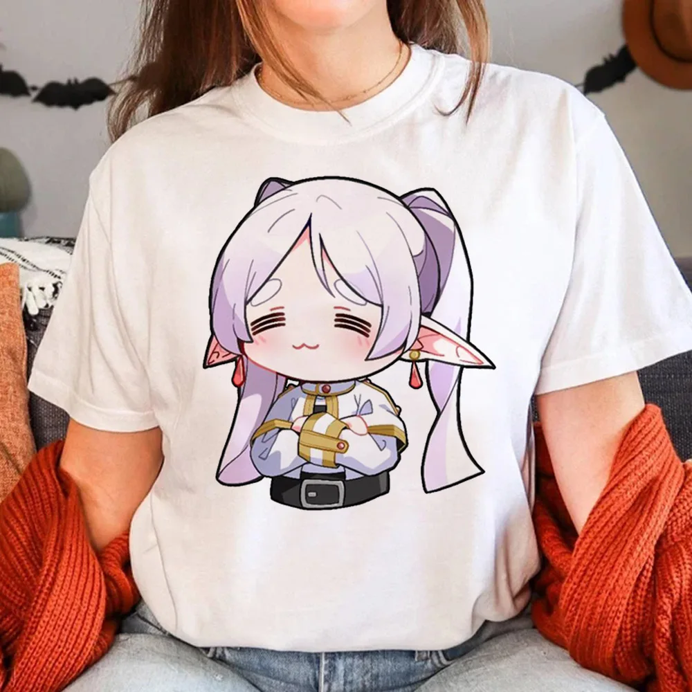 Frieren t-shirts women funny streetwear graphic t-shirts female anime clothes