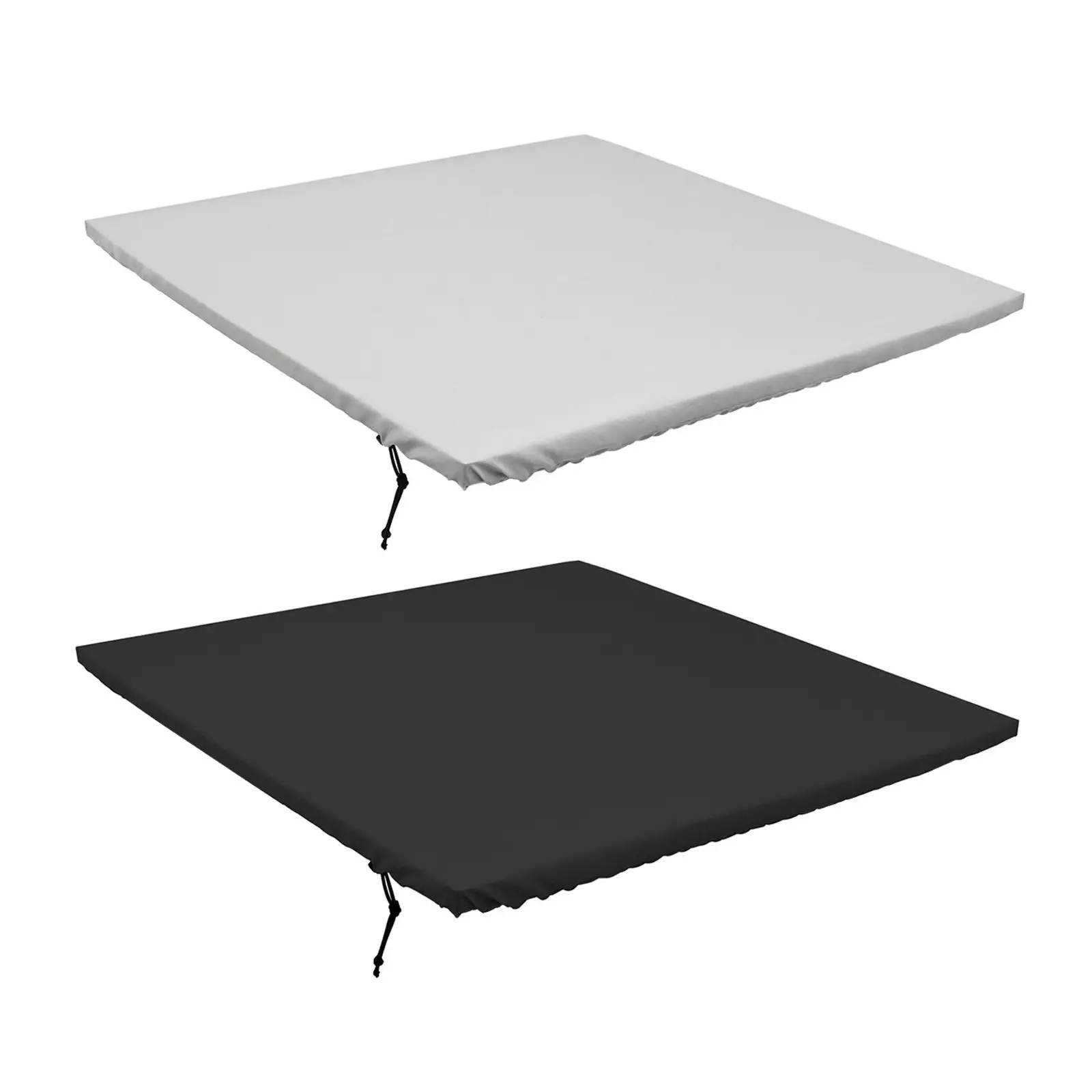 

90Cmx90cm Stretchable Table Tablecloth Washable Polyester Square Fitted Table Cover for Picnic Outdoor Dinner Hol Decor