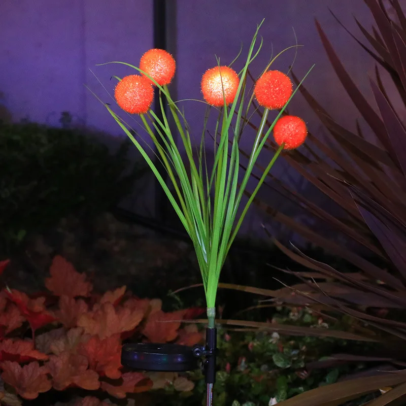 

5-светодиодные шаровые фонари на солнечной энергии, садовые фонари для газона, цветочный дизайн, освещение для газона, уличный декор, лампа, дорожка с цветочным рисунком