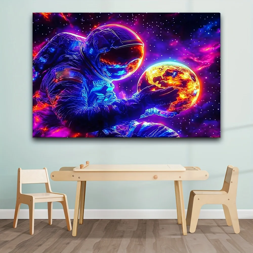 

500/1000/1200/2000PCS Puzzles for Adults Neon Galaxy Astronaut,Jigsaw Puzzles Brain Challenge Game Gift Home Decor
