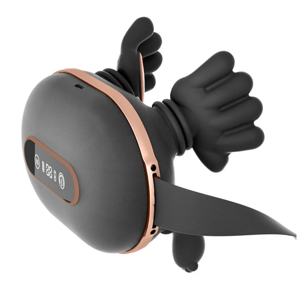 Bionic Kneading Shoulder Neck Massager Deep Tissue Heating Compress Bionic Kneading Massager USB Rechargeable Digital Display