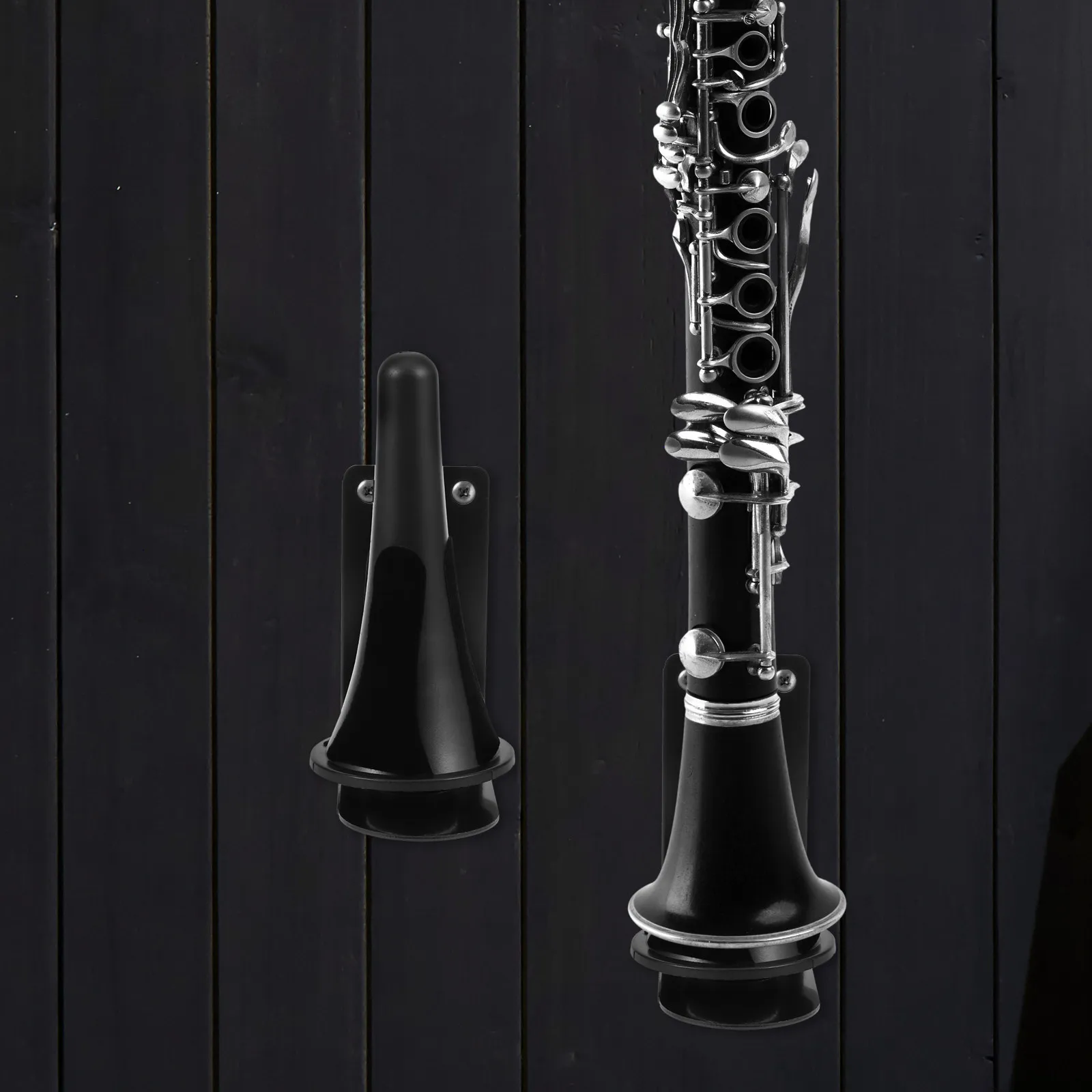 

Настенный держатель для флейты и кларнета, черный, прочный, для домашней студии, для хранения и демонстрации, устойчивый