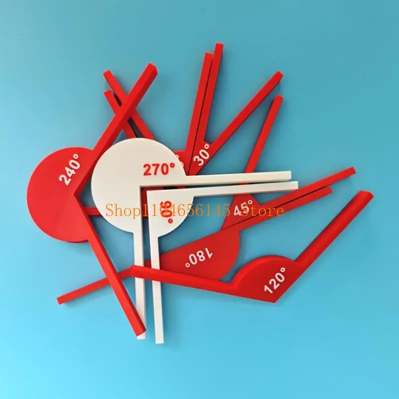 5asd أداة قياس زاوية احترافية مسطرة قياس زاوية قبضة مريحة #3