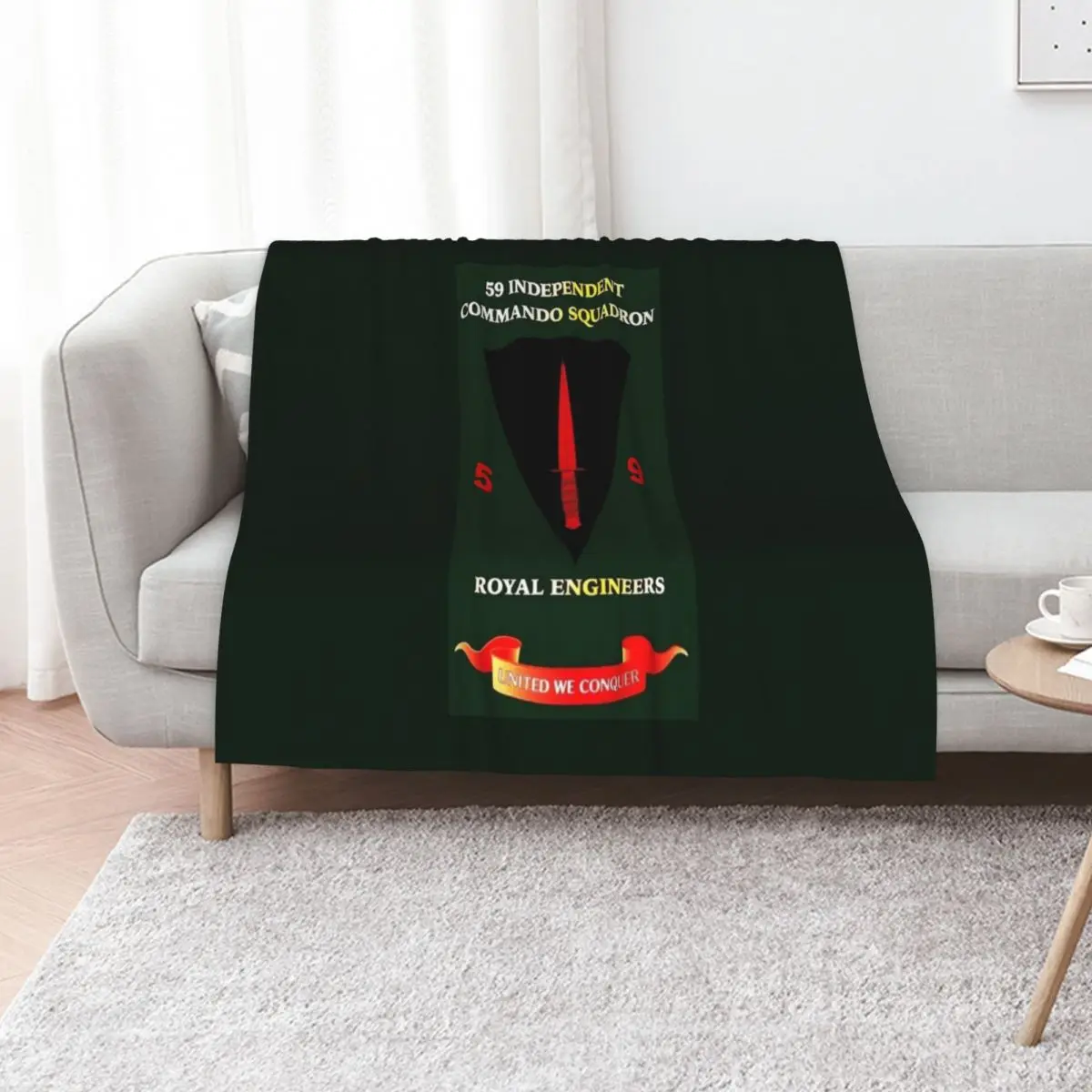 59 COMMANDO ROYAL ENGINEERS Throw Blanket Luxury Brand Nap Summer Hairy Custom Blankets