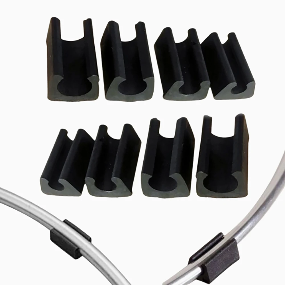 U-Shaped Pipe Clamps 3-22mm Plastic Furniture Foot Pads Table Leg Covers Chair Pads Anti Slip Floor Protection Covers Pipe Caps