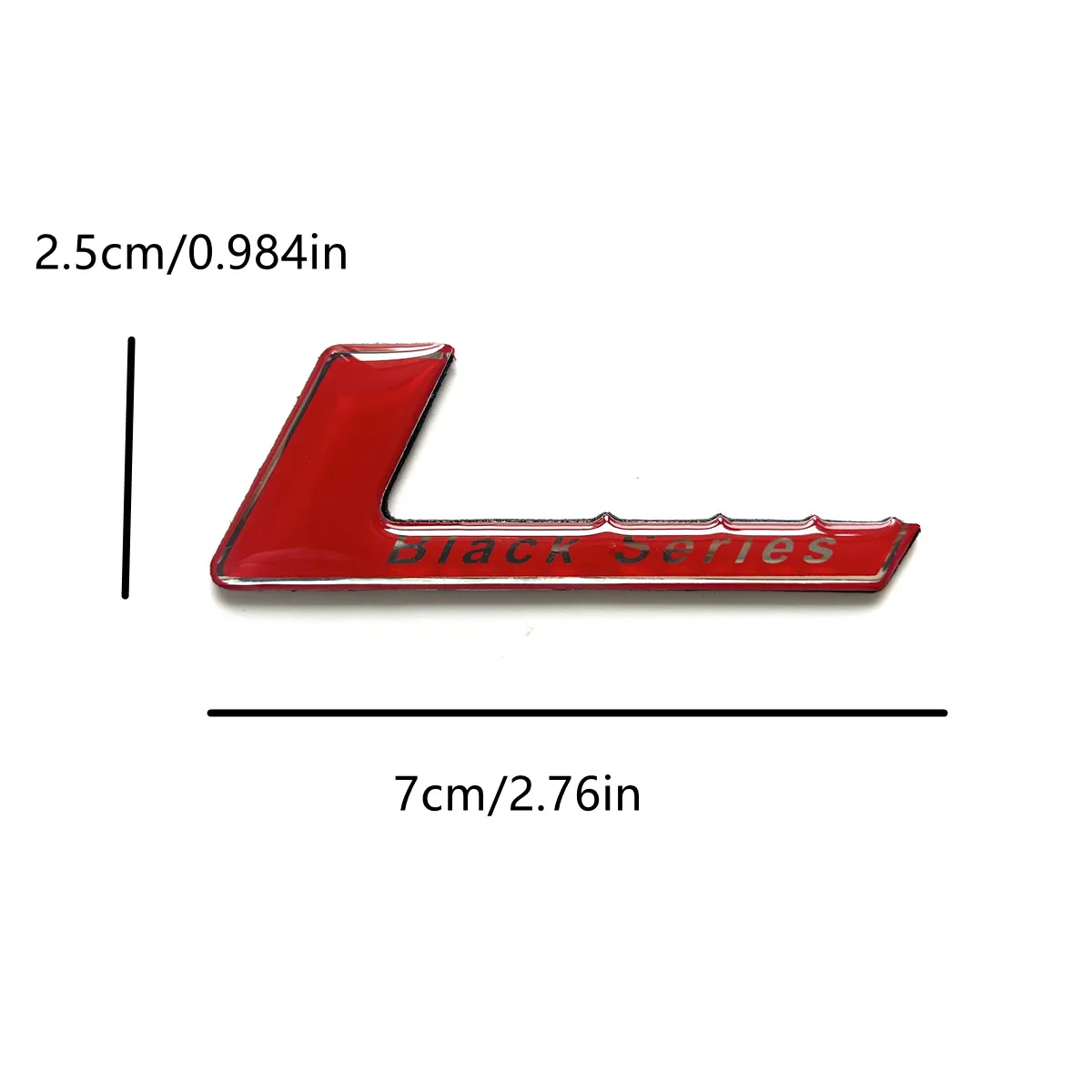 Aluminum Black Series Emblem Badge Decals sticker for SLS W204 W203 W211 W207 W219 C63 Car Styling