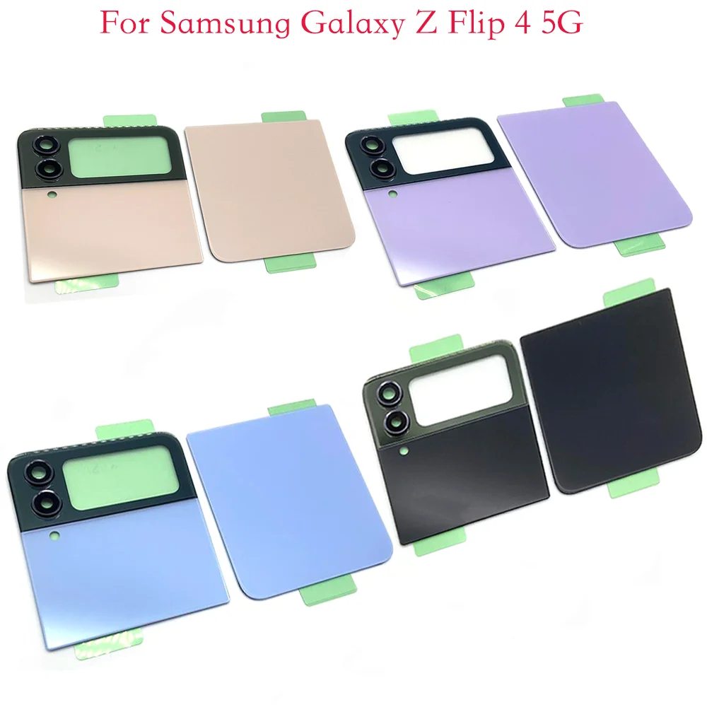 New For Samsung Galaxy Z Flip 4 5G Battery Back Cover Door Housing Replacement Repair Parts Case For Galaxy Z Flip4 zflip4