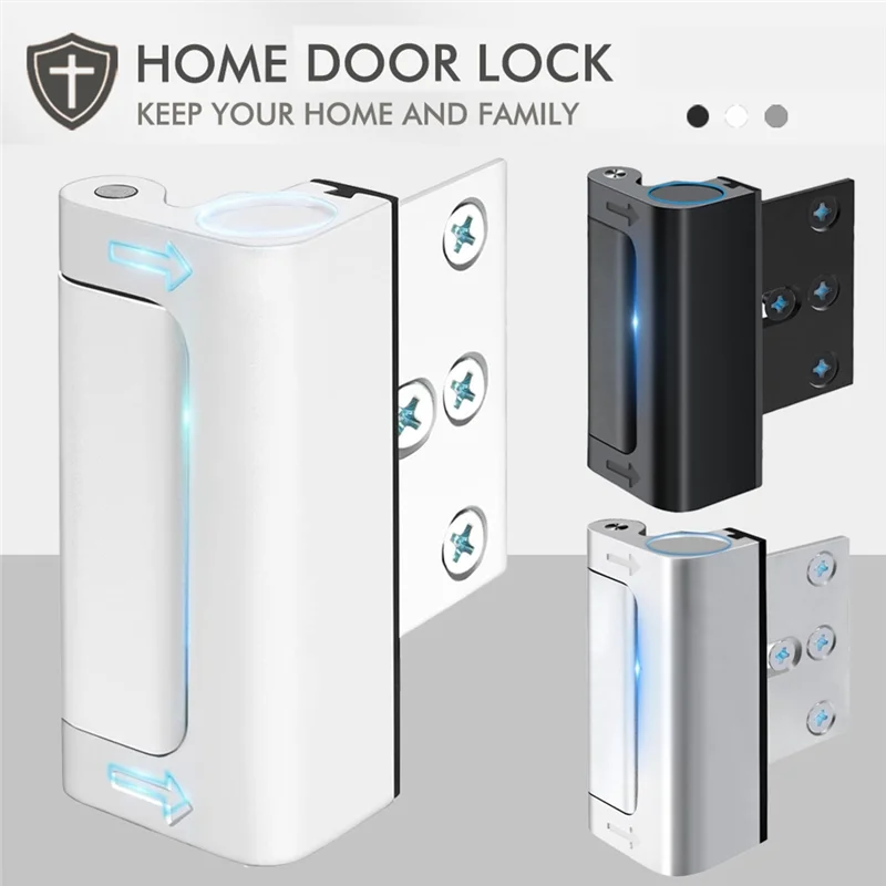TFORU-Home Security Door Lock Home Reinforcement Door Lock Device Lock Childproof Door Reinforcement Lock A