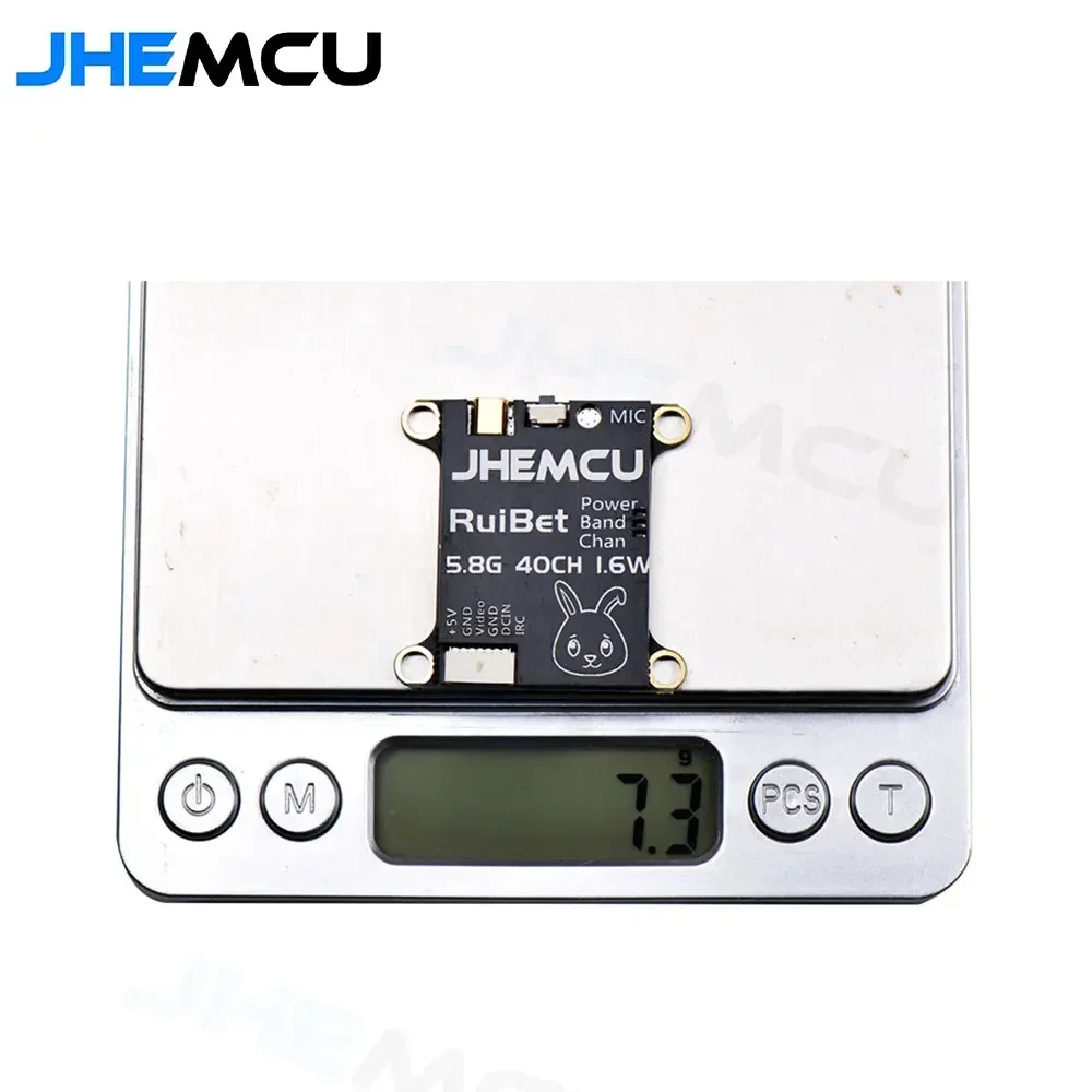 JHEMCU RuiBet Tran-3016W 5.8G 40CH 1.6W PitMode 25mW 200mW 400mW 800mW 1600mW Adjustable VTX 2-6S 30X30mm for RC FPV Drone