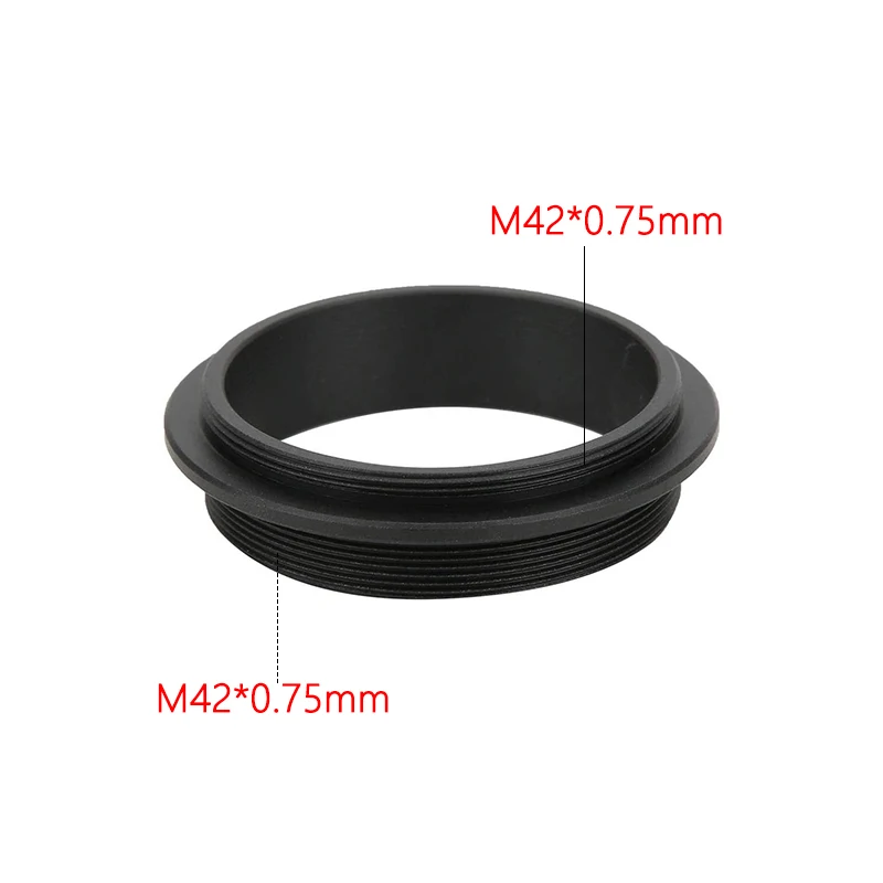 M42 para m42 m42x0.75 rosca macho para m42x0.75 rosca macho telescópio adaptador anel liga de alumínio