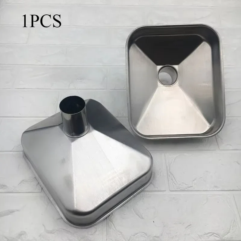 1PC Stainless steel funnel for large diameter hopper rectangular square kitchen funnels industrial wine liquid filling hoppers