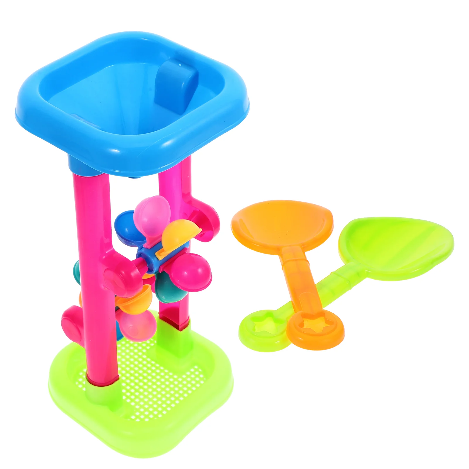 Sablier Sable Minuterie Jouets pour Enfants, Jeu de Plage, Roue à Eau, Table, Garçon