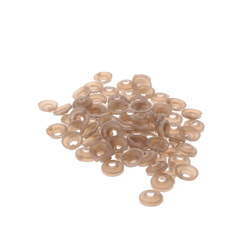 Safety Eyes Washer 11mm Brown Plastic for Making Teddy Bear Doll DIY Craft 100 Pieces Sewing Supplies