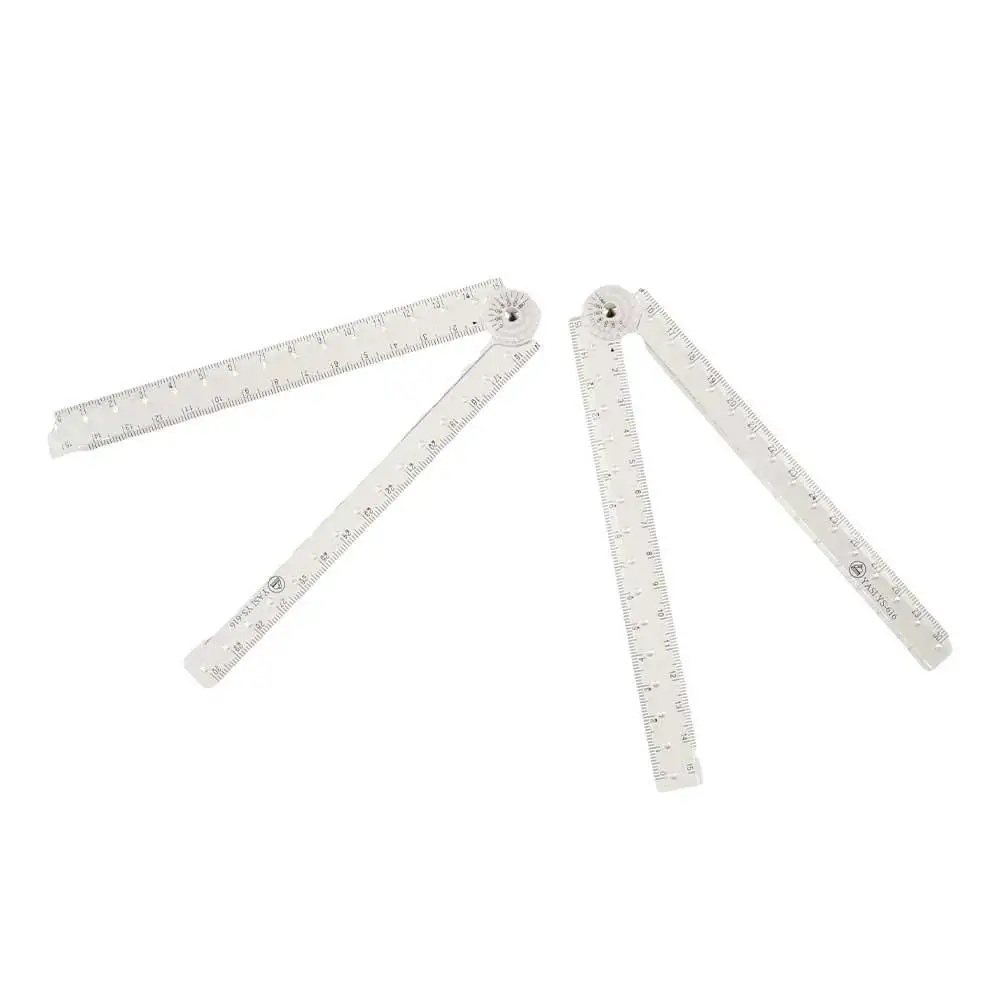 

Stationery Adjustable Measuring Tools Clear Folding Ruler Geometry Measuring Ruler Angle Measurement Ruler Design Drawing Ruler