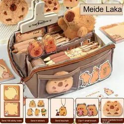 Capybara Pen Box Holder Pencil Bag For School Students With Large Capacity Multi-functional Pen Case Stationery Holder Bag