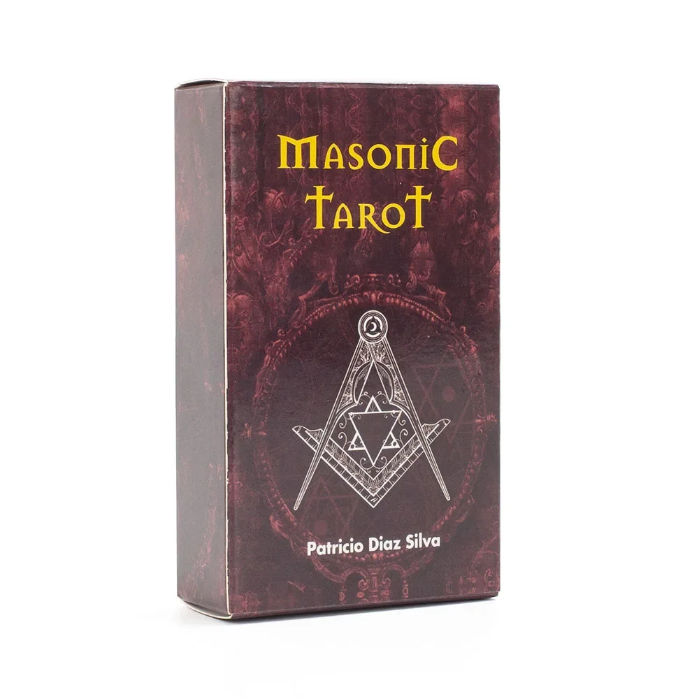 1pcs Masonic Tarot Deck Cards Patricio Diaz Silva Esoteric Fortune Telling Tarot 78 Pcs Cards 10.3*6cm