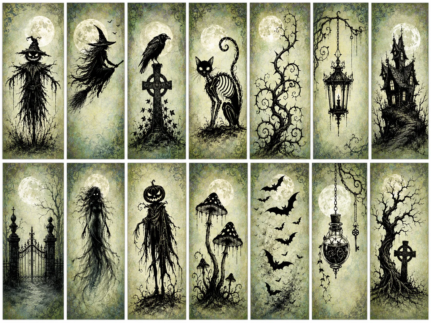 2026 Neue Halloween-Vogelscheuchen-Stempel für DIY-Scrapbooking, Bastelarbeiten, Fotoalbum-Vorlagen und handgemachte Dekorationen