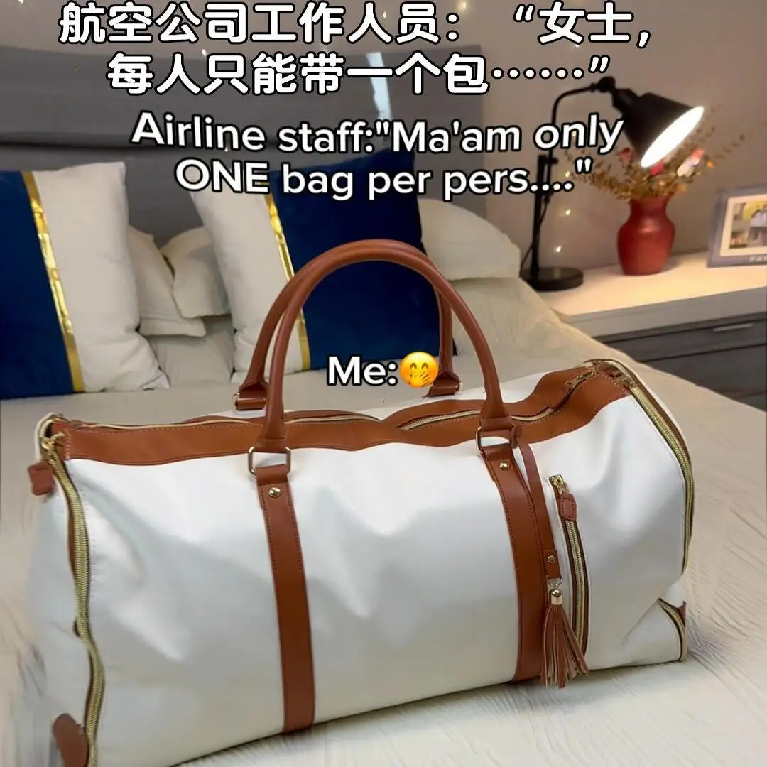 

Travel bag large capacity, lightweight, short travel storage bag, portable boarding case storage, folding