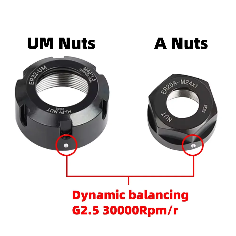 ER8 ER11 ER16 ER20 ER25 ER32 ER40 Nut A M UM SK10 SK16 CNC ER Engraving machine MS Nuts Chuck tool holder OZ32 25 20 tools