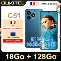 OUKITEL Smartphone C51, 6GB + 128GB, mAh, Android 13, 13MP + 5MP mobile Phone, HD + 90Hz OTG/GPS/Two SIM screen