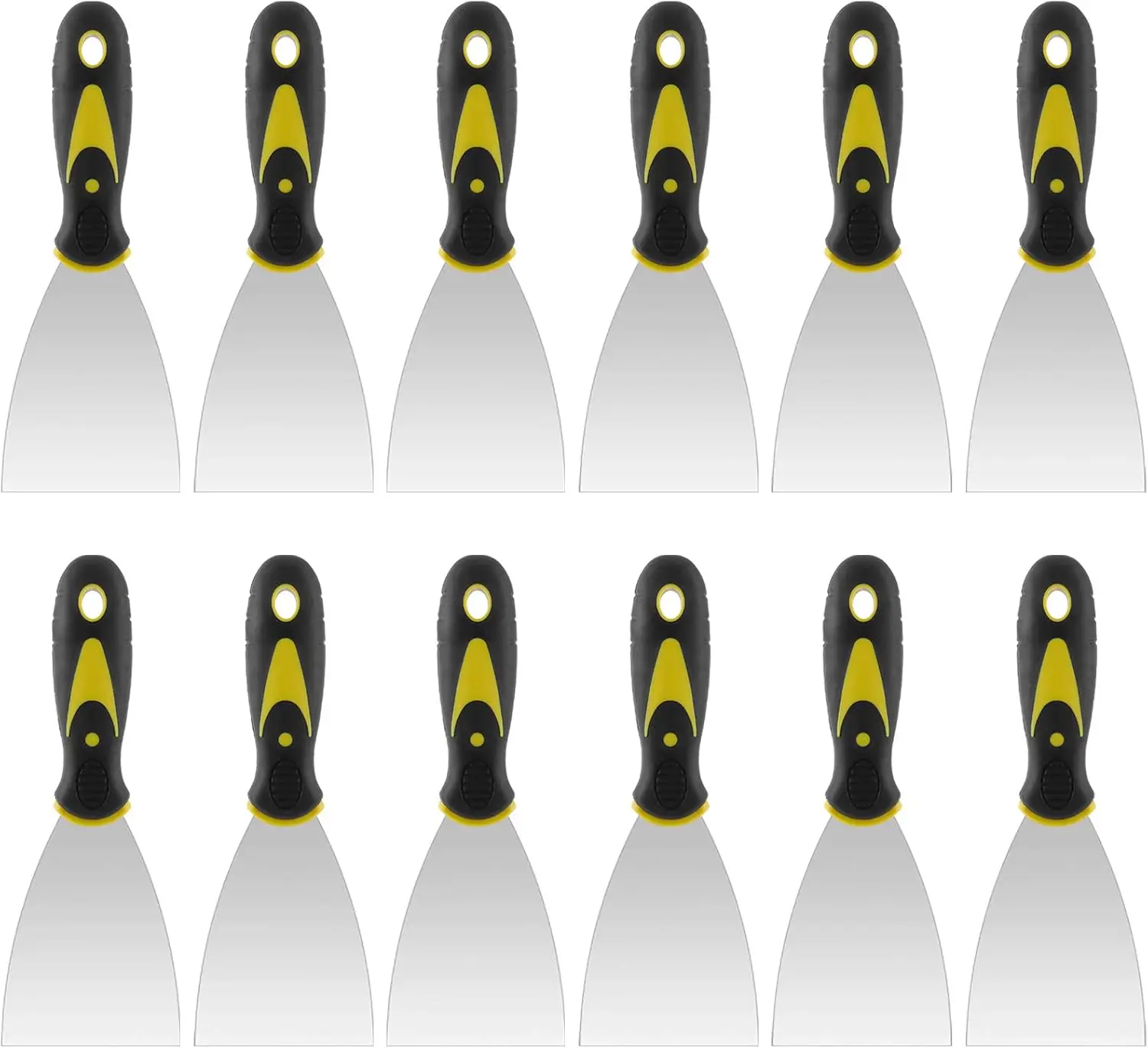 

Набор из 12 прочных шпателей 3 дюйма для гипсокартона, штукатурки, покраски и обоев