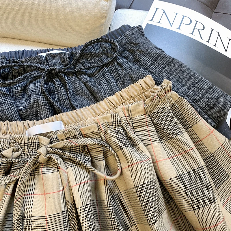 Casual Sexy Mini Skirt Women Summer Preppy Plaid Lace Up Patchwork Hottie Skirts Vintage Y2K Streetwear A Line Female Skirt New