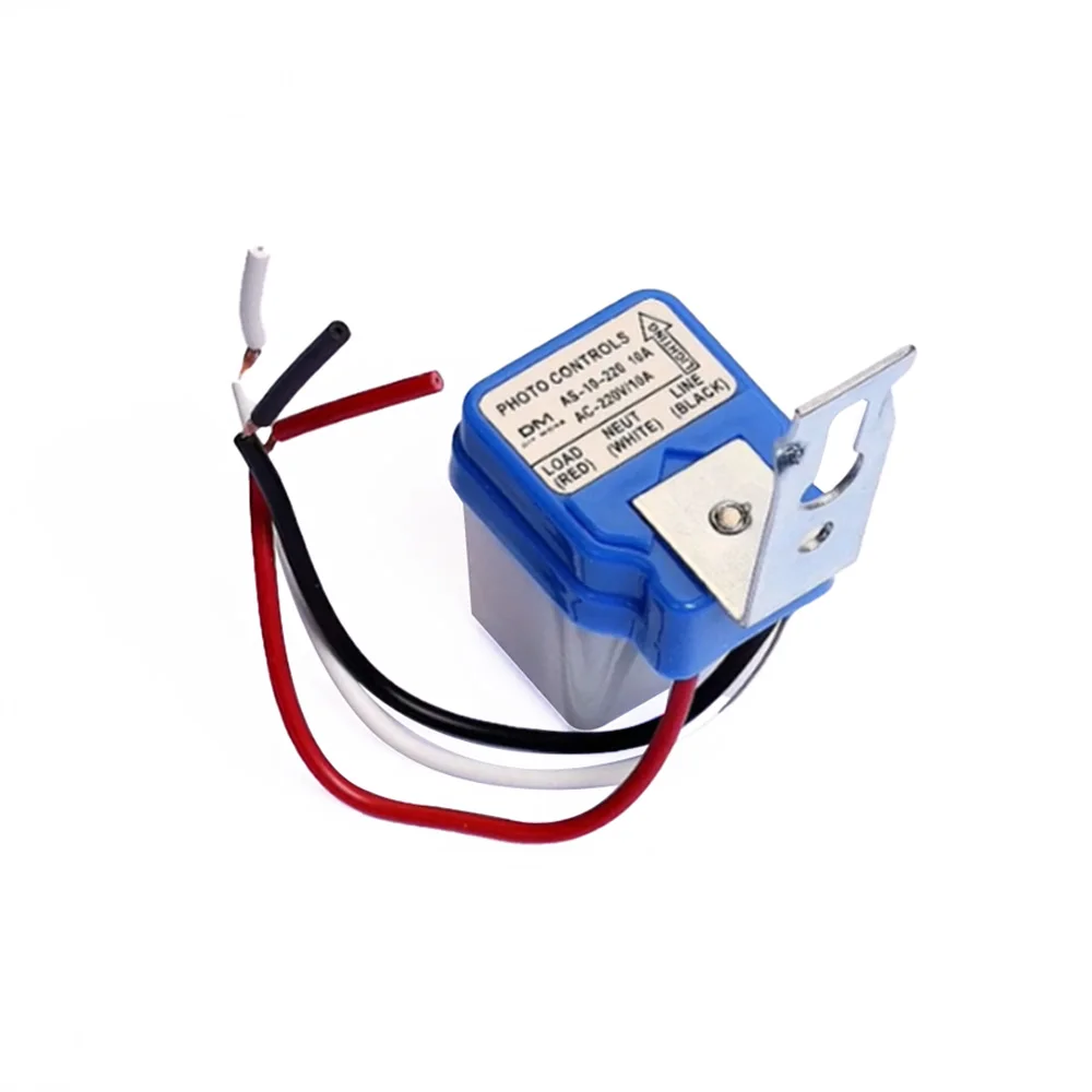 Automatyczny włącznik/wyłącznik światła ulicznego z czujnikiem światła, fotokomórka, DC 12V 24V AC 110V 220V 50-60Hz 10A, wodoodporny włącznik z czujnikiem światła.